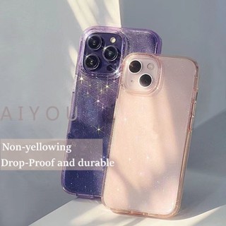 Ốp Điện Thoại iPhone 14 Pro Max 14 plus case ốp lưng điện thoại i phone 14 promax Acrylic Cứng Trong Suốt Lấp Lánh Sang Trọng Chống Sốc Cho iP 14 Plus 13 12 11 Pro Max