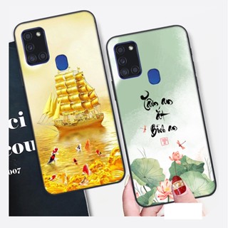 Ốp lưng Samsung A21S thư pháp phong cảnh , chữ an nhiên -ỐP GIÁ RẺ- CHẤT LƯỢNG