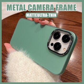 Ốp Điện Thoại PC Cứng Khung Kim Loại Mặt Nhám Sang Trọng Cho iPhone 14 13 12 Pro Max 14 Plus 13 Pro Max 14 Pro Max