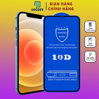 Kính cường lực 10D Full màn cho iphone 6 7 8 8plus X XsMax 11 11 ProMax 12 12 ProMax 13 13 ProMax 14 Plus ProMax S P