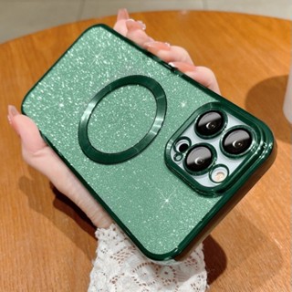 Ốp Điện Thoại Nam Châm Mạ Điện Chống Sốc Cho iPhone11 pro max 12 pro max 13 pro max 14 plus 14 pro max