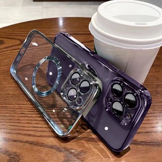 For Iphone 14 Pro Max Ốp Điện Thoại Silicon Mềm Trong Suốt Mạ Vàng Sang Trọng Dành Trọng Bảo Vệ Ống Kính Máy Ảnh Cho for Iphone 14 13 pro Max 12 pro Max 11 pro Max 78 Plus XR XS Max