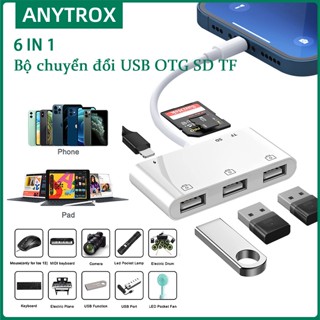 ANYTROX Đầu Đọc Thẻ OTG SD / MicroSD Dây cáp OTG to usb cảng Bộ chuyển đổi đọc thẻ nhớ Micro SD/TF/USB 3.0
