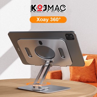 Giá Để iPad Máy Tính Bảng Tablet Điện Thoại Kim Loại Cao Cấp (Xoay 360 Độ, Tản Nhiệt, Gấp Gọn, Đệm Silicon Chống Trượt)