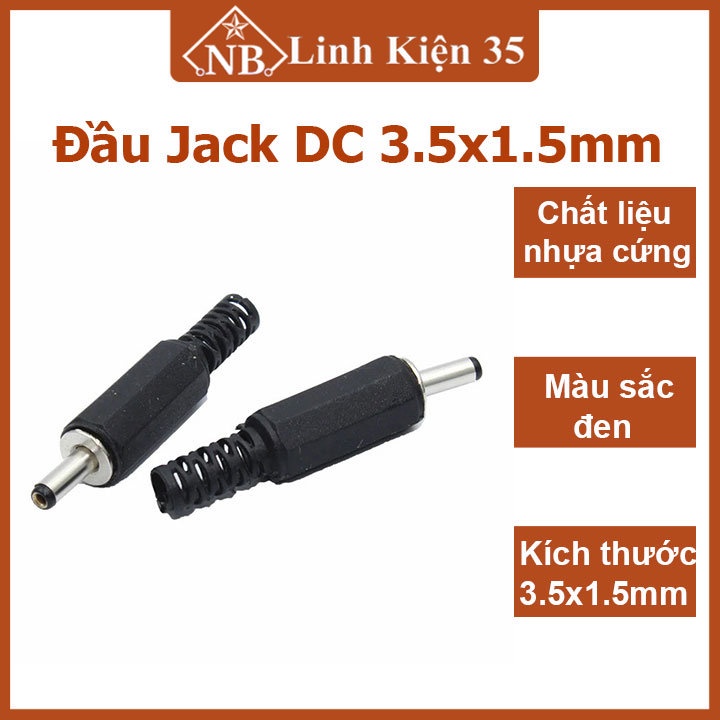 Đầu Jack DC 3.5x1.5mm - Đực