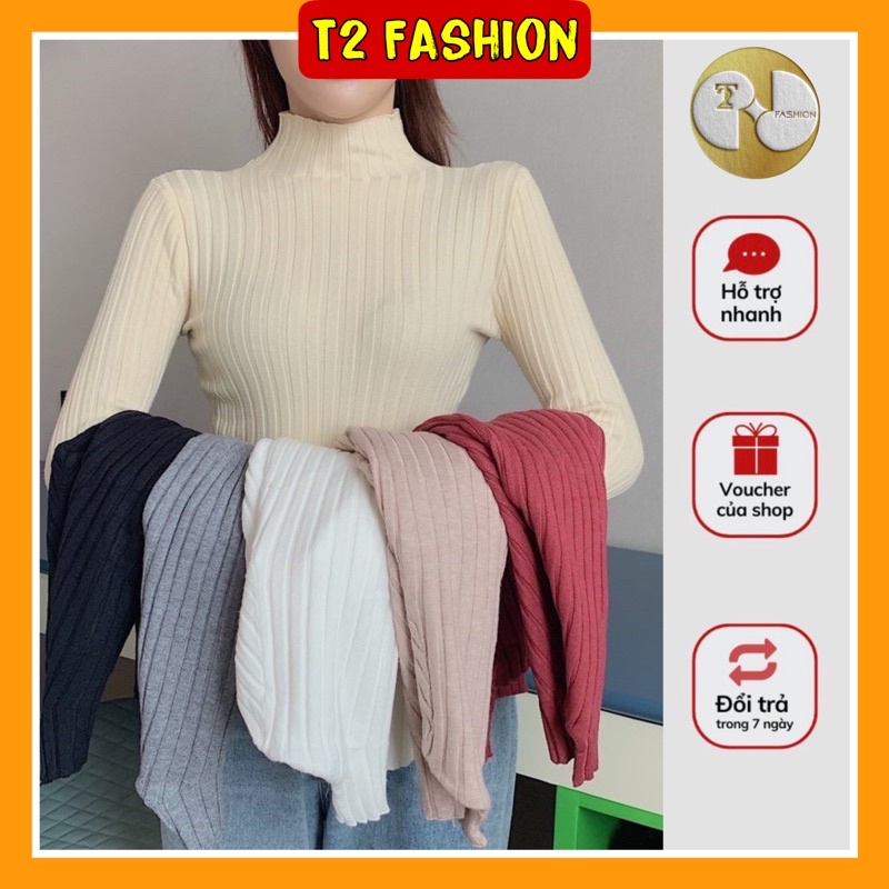 {Có Sẵn} Áo len lông cừu cổ 3 phân mềm mại T253