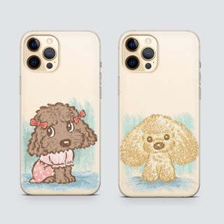 Ốp iphone Cún lông xù silicon dẻo ip 7 8 Plus 6 6s Plus 11 13 12 14 Pro MAX XR X XS MAX SE 2020 u395