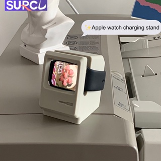 Đế Sạc Bằng Silicon Phong Cách Retro Cho Apple Watch series 8 7 6 SE 5 4 3 2 1