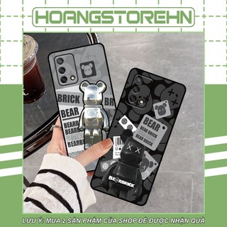 Ốp Oppo A54 / A74 / A95 4G in hình Bearbrick dễ thương siêu đáng yêu