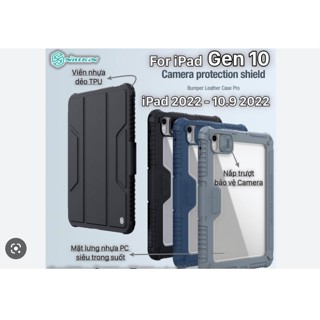 "Bao da cho iPad Gen 10 2022 chính hãng Nillkin Bumper Cam Shield"
