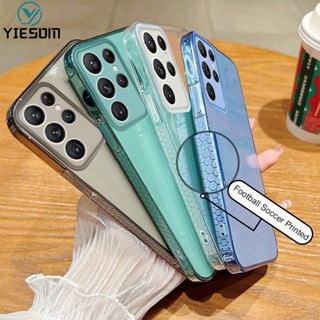 Ốp Điện Thoại Silicon TPU Mềm Trong Suốt Chống Sốc In Họa Tiết Bóng Đá Cho S22 S21 Ultra S22 Plus S21 FE S21 Plus
