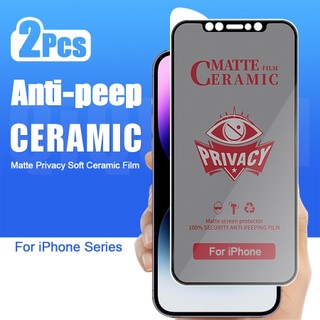 2Pcs Kính cường lực chống nhìn trộm full màn cho iPhone 11 12 13 14 Pro Max 14 Plus XR X XS Max