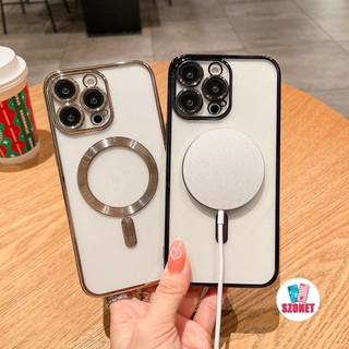 Ốp Điện Thoại Cứng Trong Suốt Chống Sốc Mạ Điện Cho iPhone 14 13 12 11 Pro Max XS XR X