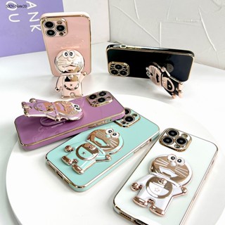 Samsung Galaxy Note 20 10 Lite Plus Ultra Cho Ốp lưng điện thoại In Hình Doraemon Cat Folding Bracket