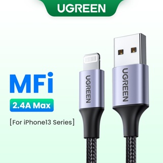 【MFi Certified】UGREEN MFi lightning Dây cáp sang USB 2.4A sạc nhanh chất lượng cao cấp thích hợp cho iPhone 12 13 14 Pro Max, iPad mini 6, iPad Gen9