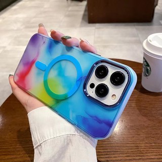 Ốp Điện Thoại Từ Tính Nhiều Màu Sắc Cho iPhone 14 Pro Max 13 Pro Max 12 Pro Max