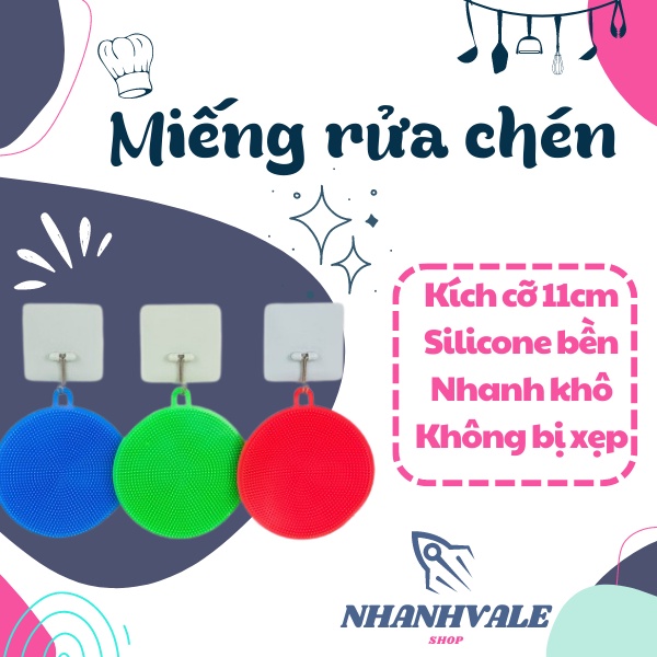 MIẾNG RỬA CHÉN SILICONE