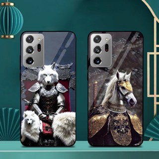 Ốp Lưng SAMSUNG GALAXY NOTE 20, NOTE 20 ULTRA Mặt lưng kính cao cấp, thiết kế độc quyền 12 con giáp chiến binh