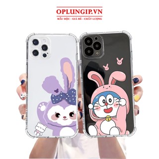 Ốp lưng iphone silicon dẻo thỏ doraemon cho iphone 11 13 pro max 14 12 pro max mini x r s max 6 s 7 8 plus