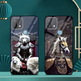 Ốp Lưng OPPO A15/A15s Mặt lưng kính cao cấp, thiết kế độc quyền 12 con giáp chiến binh