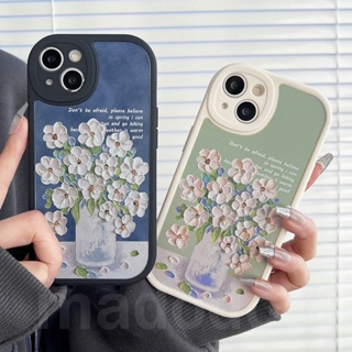 Tpu Casing OPPO Reno 8T A78 A15 A15S A16 A74 A76 A96 A54 A55 4G A5S A12 A95 A77S A57 2022 A77 5G A93 A16K A16E A16S A53 A33 A5 A9 2020 A52 A72 A92 A31 A1K A7 A3S A83 A11K F9 F11 3D Fine Hole Oil painting Flowers Full Lens Protection Soft Phone Case XPN 29