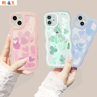 Ốp Điện Thoại Hình Cỏ Bốn Lá Cho OPPO A17 A77S A57 2022 A16 A16K A95 A55 A96 A76 A12 A1K A5s A15 A54 A7 A53 A3s A31 A92 F9 F11 Reno5F