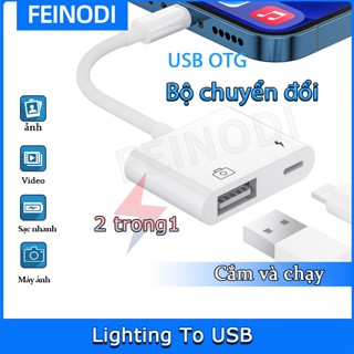 Feinodi Đầu Đọc Thẻ OTG SD / MicroSD Dây cáp OTG to usb cảng Bộ chuyển đổi đọc thẻ nhớ Micro SD/TF/USB 3.0