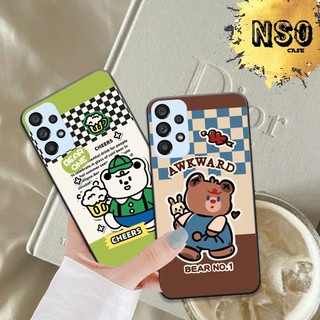 Ốp Samsung A33 / A13 / A53 / A23 In Hình Họa Tiết Ca Rô Gấu Siêu Cute Dễ Thương Đẹp Hot Trend 2023