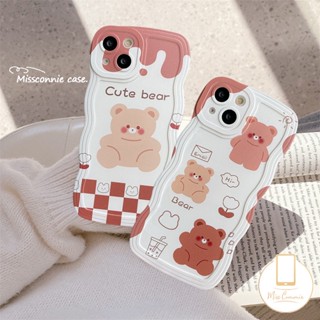 Ốp Điện Thoại Họa Tiết Gấu Dễ Thương Cho iPhone 11 12 13 14 Pro Max 6 6s 7 8 Plus 14 Plus XR X XS Max SE 2020