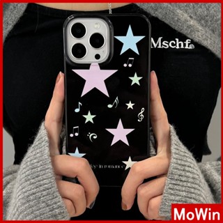 For iPhone 14 Pro max iPhone Case Black TPU Soft Case Candy Case Shockproof Big Hole Protection Camera Cute Stars  Compatible For iPhone 13 Pro max 12 Pro Max 11 xr xs 7Plus 7 8