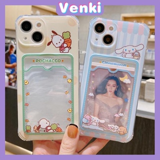 Case iPhone 14 Pro Max Card Holder Case Transparent Simple Case Card Storage Cute Dog Camera Protection Shockproof For iPhone 14 13 12 11 Plus Pro Max 7 Plus X XR