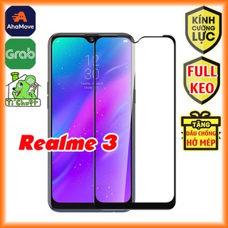 [FULL KEO-Ảnh Thật] Kính CL REALME 3 Cường Lực 2.5D FULL Màn