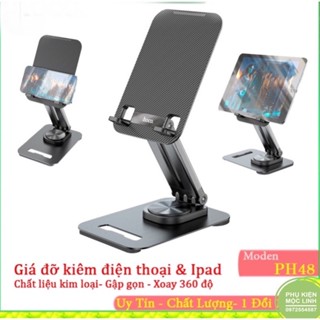 GIÁ ĐỠ - KỆ ĐỠ IPAD MÁY TÍNH BẢNG ĐIỆN THOẠI CHÍNH HÃNG HO.CO PH48 - HỖ TRỢ XOAY 360 ĐỘ - GẤP GỌN THÔNG MINH