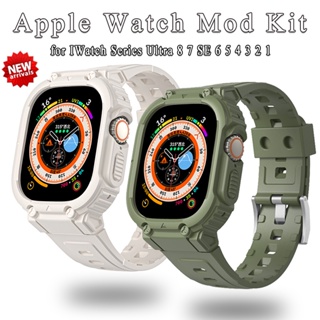 Ốp TPU Silicone + Dây Đeo Cho ĐồNg Hồ Apple 49mm 44mm 45mm Iwatch Series 8 7 6 5 4 SE