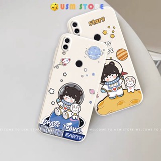 Ốp lưng XIAOMI Redmi NOTE 7 / NOTE 7 PRO / NOTE 7S, viền vuông bảo vệ camera, chất TPU dẻo, hình bé gái Nasa