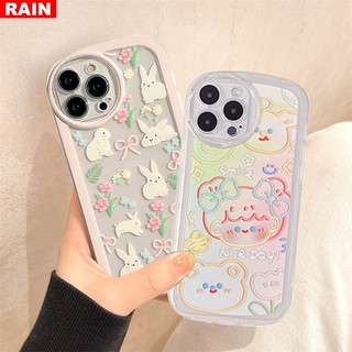 Ốp Điện Thoại Hình Thỏ Mắt To Cho OPPO A17 A57 2022 A77 A77S A15 A16 A16K A54 A53 A12 A5S A7 A3S A12E A31 A52 A83 A92 A37 F7 F9 A1K F1s