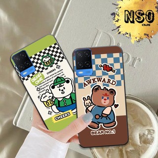 Ốp Oppo A54 / A55 / A94 / A95 In Hình Họa Tiết Ca Rô Gấu Siêu Cute Dễ Thương Đẹp Hot Trend 2023