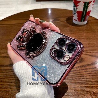 Ốp Điện Thoại Dẻo Họa Tiết Phi Hành Gia Kèm Giá Đỡ Cho iPhone 13 12 Pro Max 13 mini