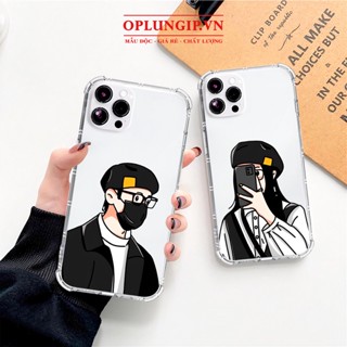 Ốp iphone nam nữ hàn quốc silicon dẻo cạnh vuông cho iphone 11 13 pro max 14 12 pro max mini x r s max 6 s 7 8 plus
