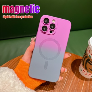 Sang Trọng Ốp Điện Thoại iPhone 14 13 12 11 Pro max 14 plus case ốp lưng iphone 14 13 12 11 promax silicone Mềm Chống Sốc Màu gradient Cho iP 11 12 13 14 Pro max 14 plus