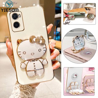 Ốp Điện Thoại Silicone Mềm Chống Sốc Có Giá Đứng Hình Hello Kitty Hoạt Hình Cho OPPO A17 A77 5G A77S A57 4G 2022