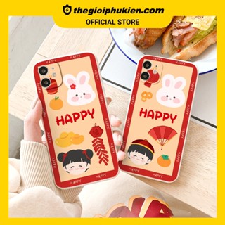 Ốp iphone - Ốp lưng iphone cạnh vuông bảo vệ camera Cặp đôi happy dành cho ip 6 đến 14promax - ng504