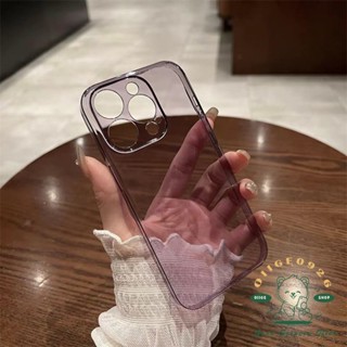 Ốp Điện Thoại iPhone 14 Pro Max case PC Cứng Siêu Mỏng Màu Tím Chống Bụi Cho ốp lưng điện thoại Iphone 14 13 Pro Max / 14 Plus