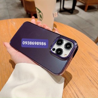 Ốp lưng độ 14 cho iphone 12 pro max , 13 pro max , 14 pro max màu tím sang chảnh hiệu LIKGUS