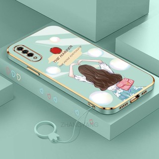 ốp lưng oppo a31 Ốp Điện Thoại TPU Dẻo Họa Tiết Hoạt Hình Dễ Thương Phụ nữ Cho oppo a31
