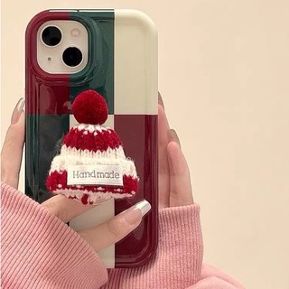 Ốp Điện Thoại Hình Vuông Họa Tiết Giáng Sinh Kèm Giá Đỡ Cho Iphone 14 pro max 12 pro max 11 pro max 13promax 14 pro 14 plus