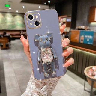 Ốp Điện Thoại Silicon TPU Mềm Có Giá Đỡ Hình Gấu Cho OPPO 4 4G 7 4G 6Z A57 A39 A59 F1S A54 4G A55 4G A16 A17 A57 4G 2022