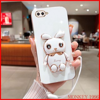 ốp lưng OPPO A1K ốp lưng OPPO Realme C2 ốp lưng OPPO A3S A5S Ốp Điện Thoại Hình Thỏ Có Giá Đỡ Cho OPPO F9 A7 A12 A3S A12E Realme C2 A1K YD