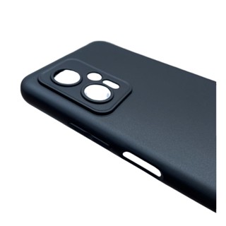 Ốp lưng silicon đen nhám cho Xiaomi Poco X4 GT không bám vân tay, bảo vệ camera