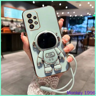 ốp lưng Samsung Galaxy A52 ốp lưng Samsung A52S Ốp Điện Thoại Màu Trơn Có Giá Đỡ Hình Phi Hành Gia Cho Samsung Galaxy A50 A50S A30S A02 A02S A23 A52 A52S